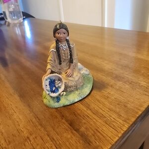 American Girl Kaya 2002 Ornament with Blue and Tan Accents